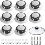 Pot Lid Knob - 8 Pieces - Universal Kitchen Knobs - Lid Knob - 5-12mm Universal - Stainless Steel - Lid Handle - Lid Knob - Pan Lid Holding Handle - Saucepan Lid Knobs - Kitchen Cookware Knob - Anti-Burn Knob