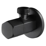 Black Shut-off Valve Angle Faucet Brass Diverter Toilet Shower Nozzle Connector Solid Brass Coupling Bracket
