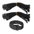 16-pack Black Nylon Cable Ties with Velcro, 30 cm x 2.5 cm, High Quality Cable Management