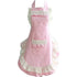 Kitchen Apron for Women Adjustable Waterproof with Pockets Pink Cooking Apron