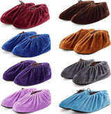 Overshoes - Shoe Cover - Shoe Protectors - Sturdy Shoe Covers - Shoe Covers - Reusable Shoe Covers - Reusable Fabric Overshoes - 8 Pairs - 31.5 x 12cm - Adult - Washable - Strong - Durable - Non-slip