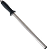 Diamond sharpening steel - Sharpening steel for knives - Sharpening rod - PP - silver, black - 439mm - Suitable for sharpening and maintaining all types of knives (except serrated knives/ceramic knives)