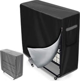 Folding Bed Cover - 99 x 38 x 114 cm - Dustproof Folding Bed Cover - Waterproof Protector - Multifunctional Cover - for 38" Single Folding Bed - Universal - 210D Oxford Cloth - Black