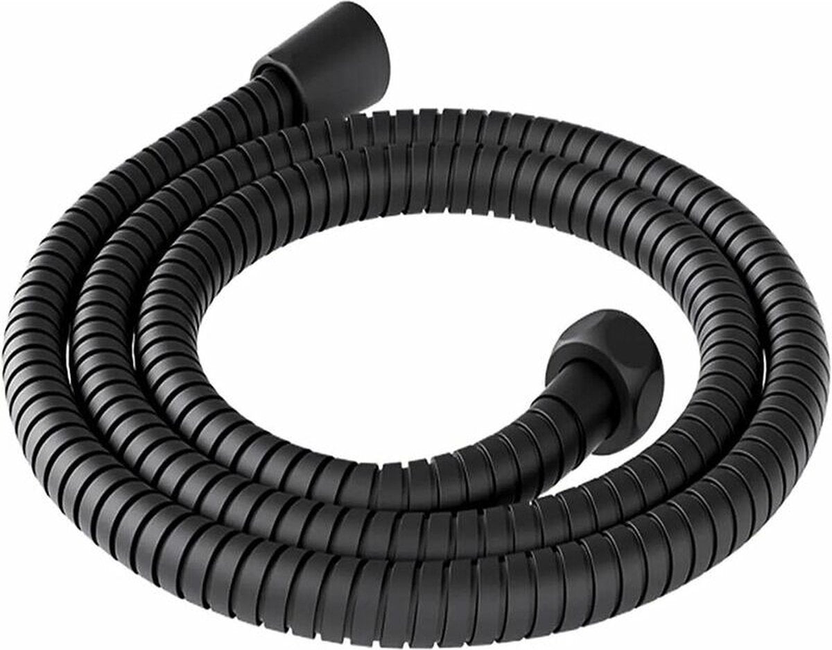 Shower hose - Shower hose - 200 cm - Anti-kink - black - Stainless steel - steel & copper - Bathroom Accessories - Water hose Shower - Home accessories - shower hoses - Flexible - Universal G1/2"