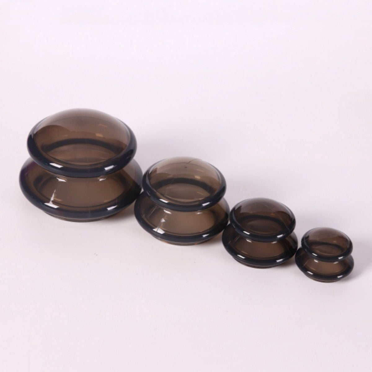 4 pcs Cellulite Cups - Silicone Cups - Cupping Cups - Cupping Set - Cupping For Cellulite - Vacuum Cup - For reducing cellulite anti-aging relieves pain and joints for buttocks, neck, body - Black