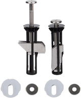 Toilet Seat Hinges - Universal Mounting Kit for Toilet Seats - Toilet Seat Hinge Set