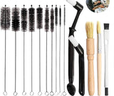 Coffee machine cleaning brush - 15 pieces - barista accessories - cleaning brush set - Cleaning brush for coffee machine - Cleaning brush for coffee spout and milk hose coffee machine - cleaning brush espresso machine