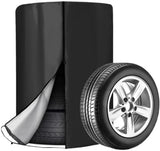 Tire cover - 1 piece - For 4 tires - Tire storage - 420D - 73*110cm - Car tire bag - Cover for car tires - Waterproof - Sun protection - Dustproof - Car tire cover - Winter tire cover - Black