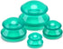 4 pieces silicone cups - Cupping cups - Cupping Set - Cellulite Cups - Cupping For Cellulite - vacuum cup - For reducing cellulite anti-aging relieves pain and joints for buttocks, neck, body - Green
