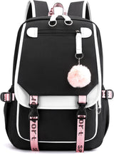 Backpack - School Bag - Backpack - Girl Backpack - School Backpack - School Bag - Book Bag - With USB Charging Port - Laptop Backpack - 30 Liters