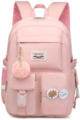 Backpack - School Bag - Backpack - Girl Backpack - School Backpack - School Bag - Laptop Backpack - 30 Liters - PinkA