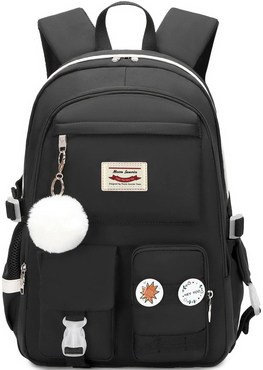 Backpack - School Bag - Backpack - Girl Backpack - School Backpack - School Bag - Laptop Backpack - 30 Liters - BlackB
