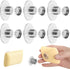 6 pieces magnetic soap holder - Magnetic soap holders with suction cup - Magnetic shower soap holder - Stainless steel wall bracket - No drilling required - Bathroom kitchen toilet - 40X26MM