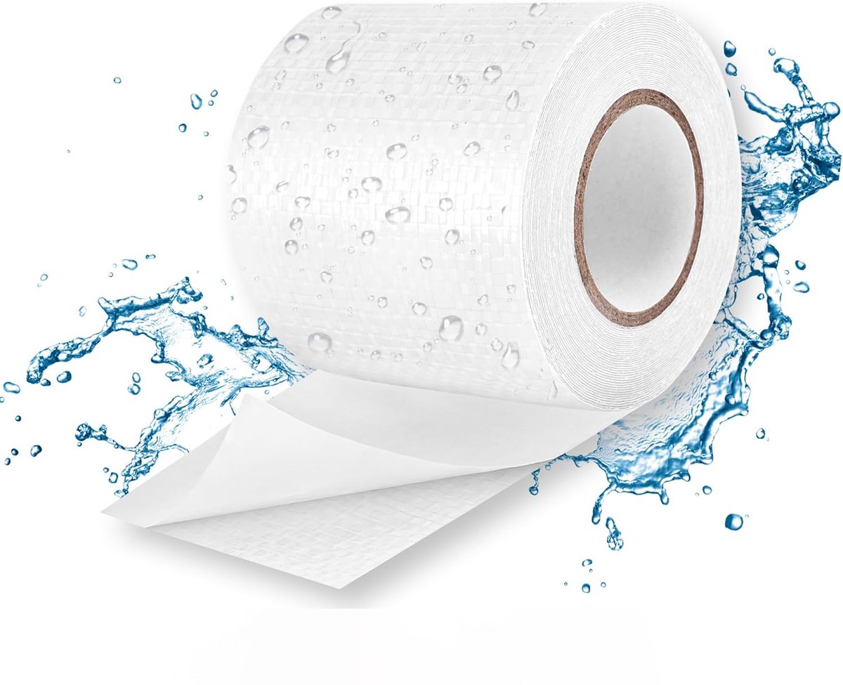Repair tape - 8cm x 2M - Transparent - Repair cloth - Self-adhesive - for awnings, sails, boat covers and tents - Waterproof - TPU