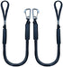 Mooring Rope Boat Equipment - 2 Pieces - Extendable 1.2 - 1.7M - Mooring Rope for Boats - Black - Mooring Rope - Boat Rope - Boat Accessories for Boats Dock - Dock Line with Hooks - For Boats, Kayaks, Jet Skis, Pontoons, Canoes
