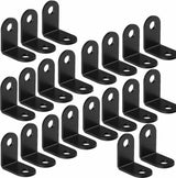 20 pieces - Corner connections - corner anchor - corner connectors - fixed bracket - corner bracket - 26x26 MM - iron - black - 90 degrees - Including screws