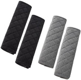 Seat Belt Covers - 4 Pieces - Seat Belt Cushion - Seat Belt Protector - Seat Belt Cover - Shoulder Covers - Car Seat Belt Cover - Shoulder Cover - Car Seat Belt Protector - Universal - Black + Gray - 27cm
