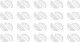 Nose Pads for Glasses - 20 Pairs - Nose Pads for Glasses with Air Chamber - Glasses Cushions - Silicone - Transparent - Anti-slip - Self-adhesive - Suitable for sunglasses, reading glasses, sports glasses