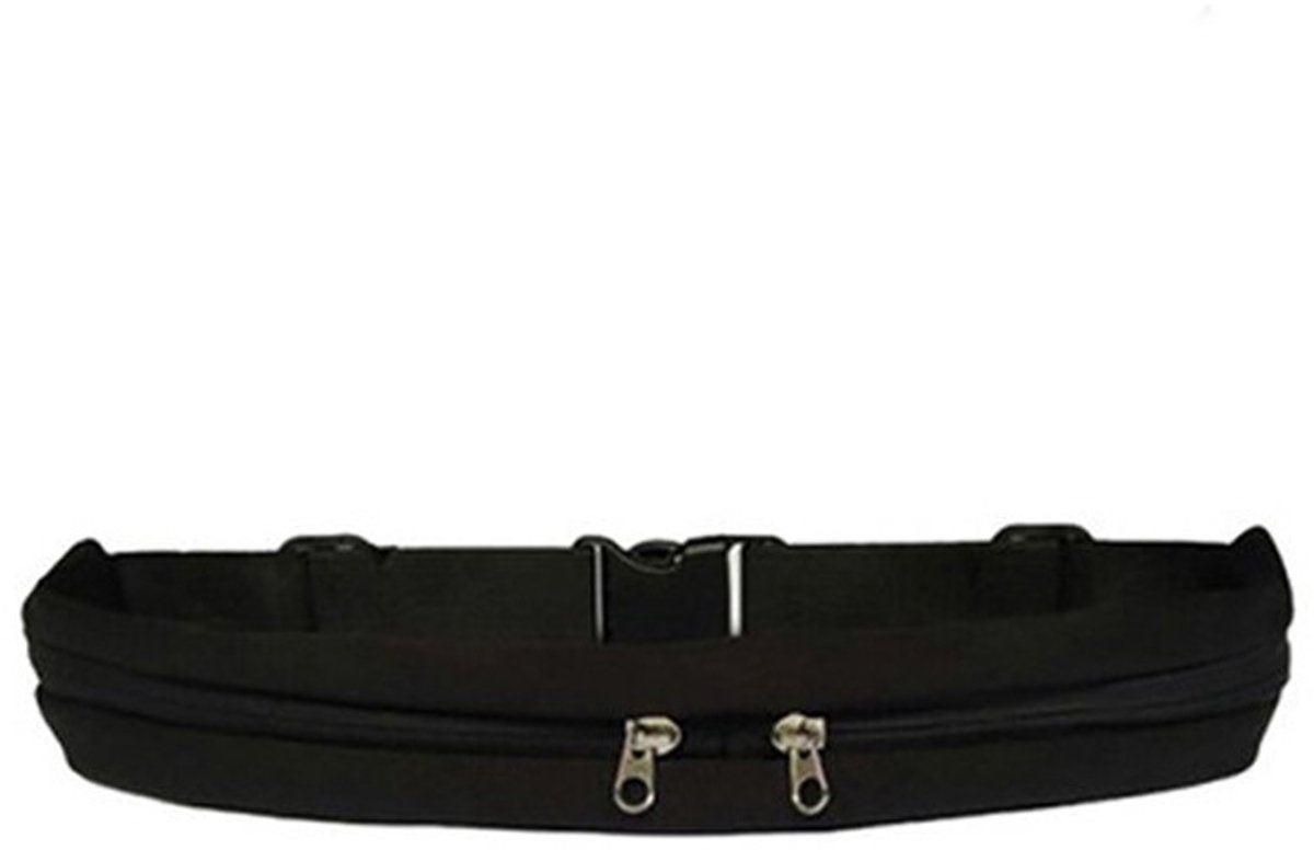 Running Belt - Phone - Running Belt - Men and Women - Running Phone Holder for Race, Jogging, Marathon - For 6.5” Mobiles - Black - One Size