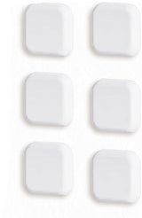 6 Pieces - Door Protectors - White - Indoor Door Stops - Wall Protector - Door Buffer - Self-Adhesive - Wall Protection - 42*42*12mm - Silicone - Door Handle Buffers