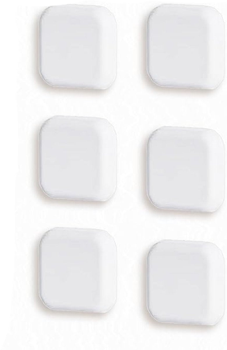 6 Pieces - Door Protectors - White - Indoor Door Stops - Wall Protector - Door Buffer - Self-Adhesive - Wall Protection - 42*42*12mm - Silicone - Door Handle Buffers
