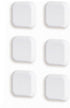 6 Pieces - Door Protectors - White - Indoor Door Stops - Wall Protector - Door Buffer - Self-Adhesive - Wall Protection - 42*42*12mm - Silicone - Door Handle Buffers