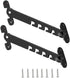 Window and Door Stopper - 2 pieces - Window Limiter - Window Security - Child Lock Window - Window Lock - 16cm - with Mounting Material - Black