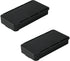 Desk organizer - 2 pieces - Drawer dividers - Self-adhesive - Under desk drawer organizer - Drawer under desk - Hidden desk drawer - For shelves, desks and tables - Black - 19.8*10.5*3.3 cm - ABS