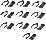 10 pieces - Skirting clips - Furniture clamps - Kitchen plinth hooks - Kitchen plinth clips - For kitchen frames mounting - Black - plastic - For cabinet legs with a diameter of 3.9 cm - For sofa, table, bed, cabinet