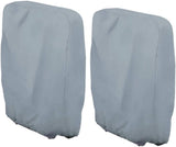 Waterproof Chair Cover - 2 Pieces - Garden Chair Cover - Protective Cover for Garden Furniture - Cover for Folding Chairs - Garden Furniture Cover - Garden Chair Cover - 71x20/34x110cm - For Outdoor Use in the Garden, Balcony or Terrace - Gray - 210D Oxfo