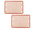 2 pieces Silicone macaron baking mat - 42 x 29.5 cm - Non-stick mat - Non-slip - Washable - Reusable - For making gingerbread / cake / bread - Non-stick silicone macaron baking tray - Red