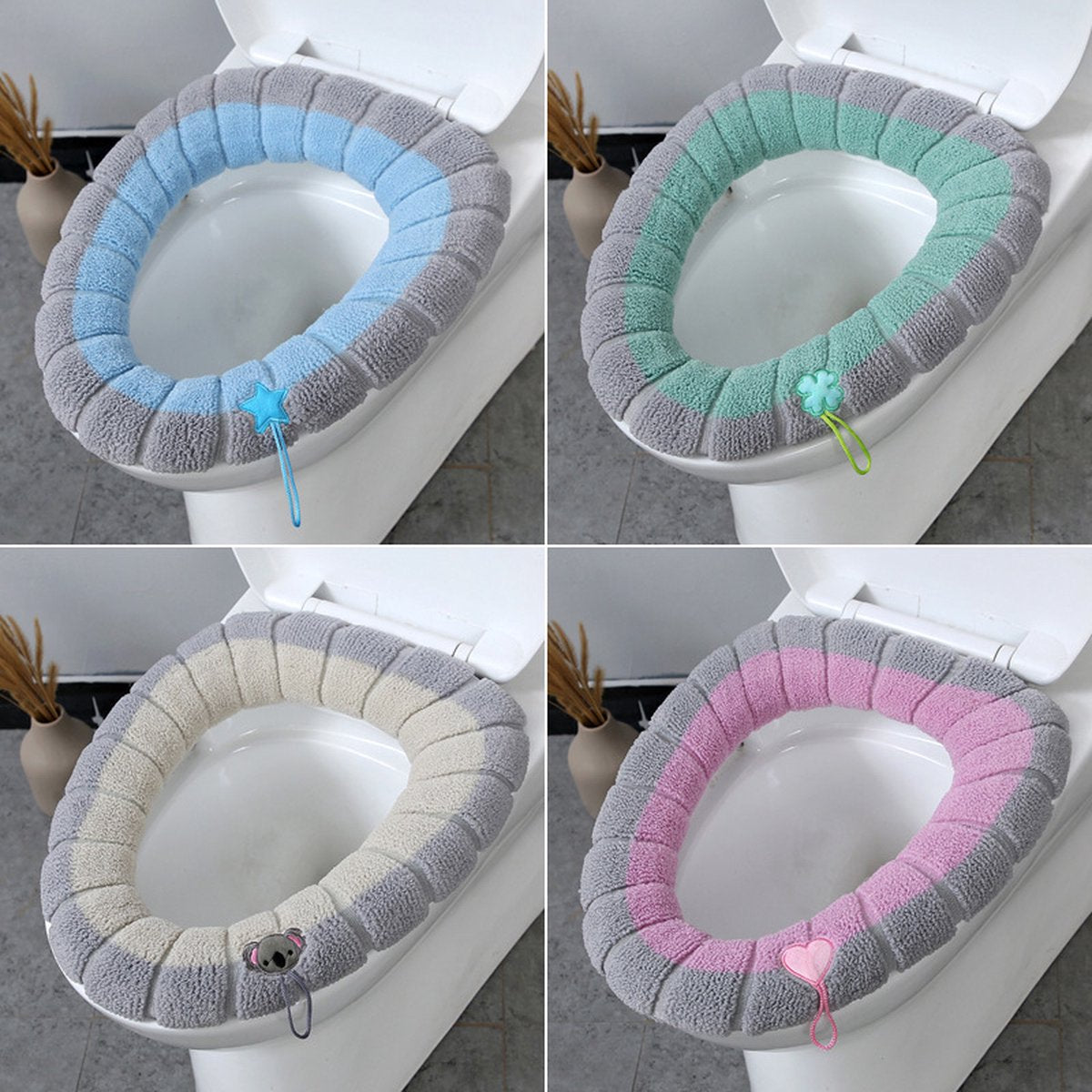 Universal Toilet Seat Cover - Toilet Seat Cover - 4X Toilet Seat Cover - Durable Toilet Seat - Toilet Seat Cover - Warm Toilet Cover - Seat Cover - Toilet Seat