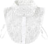 Blouse collar - Collars - Loose collar - Fake collar - Sweater Decorative - Round collar - White - One size - Lace - Detachable - Floral Pattern design - Adjustable