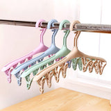 Sock dryer - 4 pieces 8 clips - Blue green purple yellow - Sock hanger - Sock dryer - Bras - Underwear - Sock drying rack - Drying rack - Drying rack - Small clothes rack - Washing hanger - Sock drying rack - Sock hanger - Windproof