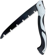 Folding Saw - Folding Pruning Saw - Garden Hand Saw - Folding Saw - 250 mm Saw Blade, 525 mm Total Length - Black - Tree Saw - Wood Saw - Manganese Steel