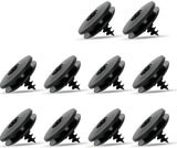 Car Floor Mat Fastening Clips - Pack of 10 - For Attaching Car Anti-Slip Mats - Car Mat Fastening Buckles - Black - Plastic - Universal - 3.55*2 cm - Suitable for Most Car Floor Mats