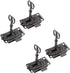 4 Pieces - Furniture Lock - Iron - 53*27 mm - Red Bronze - With Key and Screws - Furniture Locks - Safety Cabinet Lock - Drawer Lock - Lock with Key - For Furniture, Cabinet and Drawer