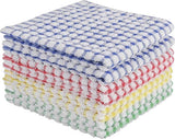 Dishcloth Set 8 Pieces - Dishcloth - Dishcloths - Cleaning Cloths - Microfiber Cleaning Cloths - 30x30cm - Cotton - Red*2+Yellow*2+Blue*2+Green*2