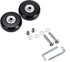 Set of 2 - Suitcase wheels - Replacement wheels for suitcases - Rubber casters - Bearings - Repair kits - 50mm x 18mm - Spare wheels - Suitcase - Casters - Luggage wheels - With screws - Wheels - Caster wheel - Suitcase wheels replacement set