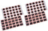 96 pieces - Tire patches - Outdoor bicycle tire tool - Round, rectangular - Ø 28.8 mm, 34 * 24.5 mm - Black - non-adhesive - rubber