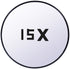 Make-up Mirror - 15x Magnification - With Suction Cup - Magnifying Mirror - Round - Portable Bathroom Shower Mirror - For detailed make-up and skin care up close - 88mm