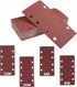 40 pieces - rectangular sandpaper - 60/80/120/240 - grit sandpaper for orbital sander - For wood and metal - 93 x 185 mm - self-adhesive - hook and loop