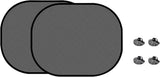 Car Side Window Sunshade - 2 Pieces - UV Protection - Car Sunshade for Baby & Child - Car Window Sun Protection - Car Sunshade - Car Accessories - Universal - 44 cm x 36 cm - Black - Polyester