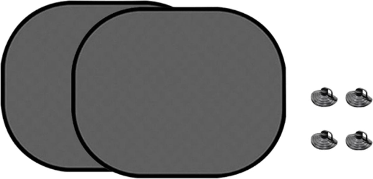 Car Side Window Sunshade - 2 Pieces - UV Protection - Car Sunshade for Baby & Child - Car Window Sun Protection - Car Sunshade - Car Accessories - Universal - 44 cm x 36 cm - Black - Polyester