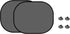Car Side Window Sunshade - 2 Pieces - UV Protection - Car Sunshade for Baby & Child - Car Window Sun Protection - Car Sunshade - Car Accessories - Universal - 44 cm x 36 cm - Black - Polyester