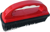 Pet Hair Remover for Fabric - Remove Dog and Cat Hair from Clothing, Furniture, Cushions and Car Interiors - Rubber Hair Remover - Soft Deshedding Brush - Red - For Pets and Furniture