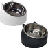 2 pieces - food bowls for cats - Dog food bowl - black, white - 200 ml - Drinking bowl for dogs and cats - Stainless steel - With cat head shape