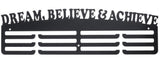Medal hanger - Medal holder - Medal hanging - Medal holder - Hanging hooks - Medal rack - black - 36*11.5cm - metal - wall decoration