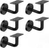 5 pieces - Handrail holder - handrail brackets - wall bracket - handrail support rod - Staircase Handrail Support - 6*8 cm - black - stainless steel - for stairwells, indoors and outdoors - for square/horseshoe-shaped handrails