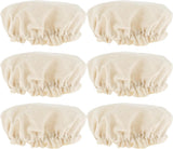 Fermentation Cloth - Pack of 6 - Fabric Covers for Sourdough - Canvas - Fabric Lids - Dust Cover - Sourdough Fermentation Jars - Reusable - Cover for Proving Basket - Basket Covers - Washable - For Bread Baking - 10cm - Beige